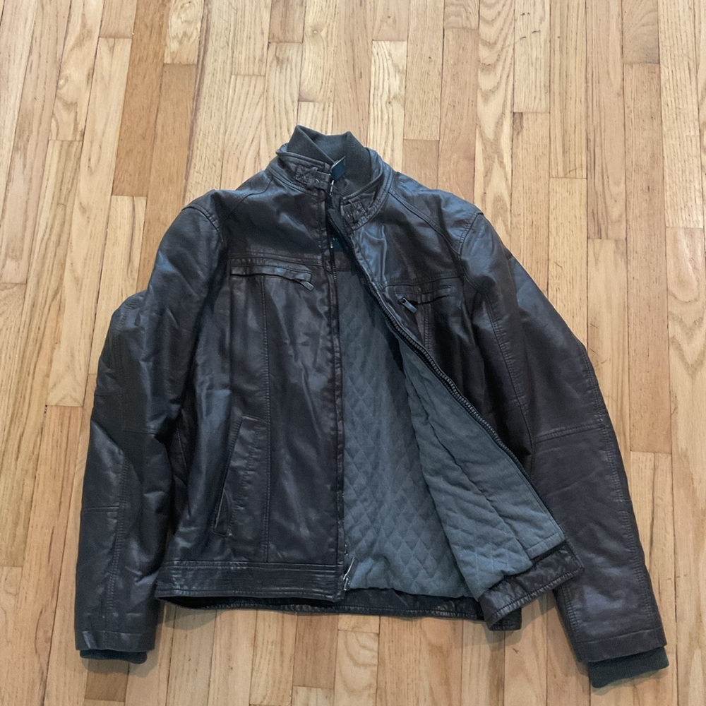 Perry Ellis Faux Lether Spring/Fall Coat - Size M